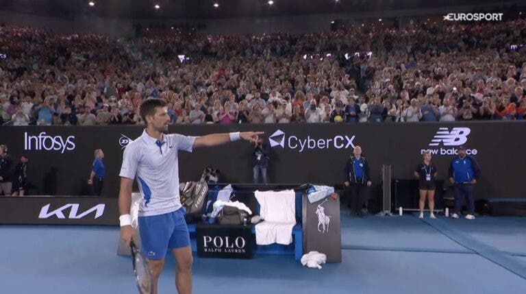 [VÍDEO] Que momento: Djokovic se impressiona e pede ao público aplausos para Prizmic