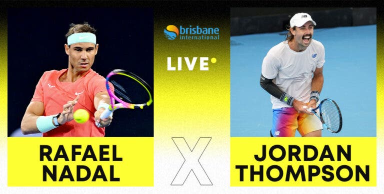 [AO VIVO] Acompanhe Nadal x Thompson no ATP de Brisbane em tempo real