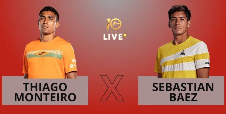 [AO VIVO] Acompanhe Thiago Monteiro x Baez no Rio Open em tempo real