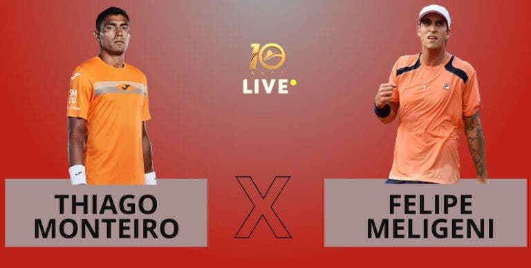 [AO VIVO] Acompanhe Thiago Monteiro x Felipe Meligeni no Rio Open em tempo real