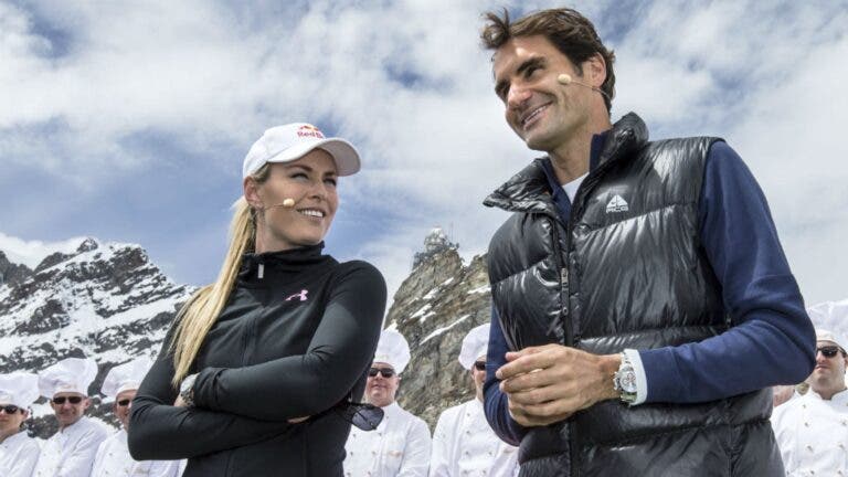Vonn deixa mensagem emocionante a Federer: “Digam o que disserem os números, é o GOAT”