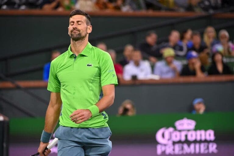 Djokovic desabafa após perder para Nardi: “Joguei muito, muito mal”