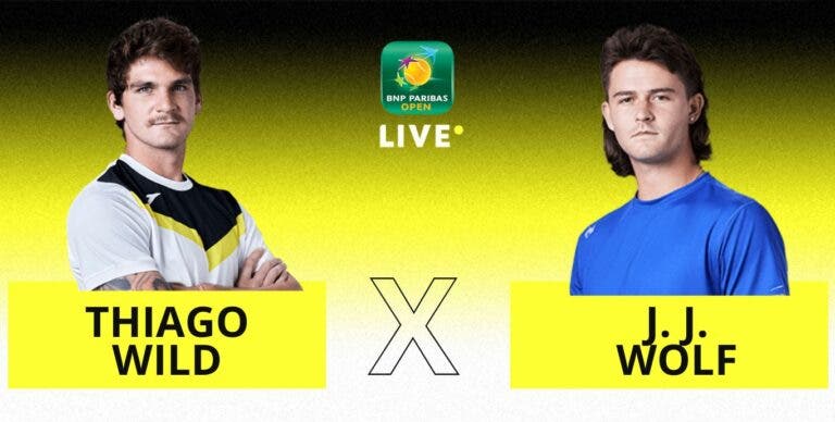 [AO VIVO] Acompanhe Thiago Wild x Wolf em Indian Wells em tempo real