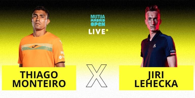 [AO VIVO] Acompanhe Thiago Monteiro x Lehecka em Madrid em tempo real