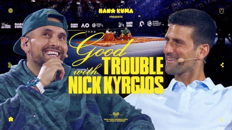 Djokovic fez desafio tentador a Kyrgios em pleno podcast do australiano