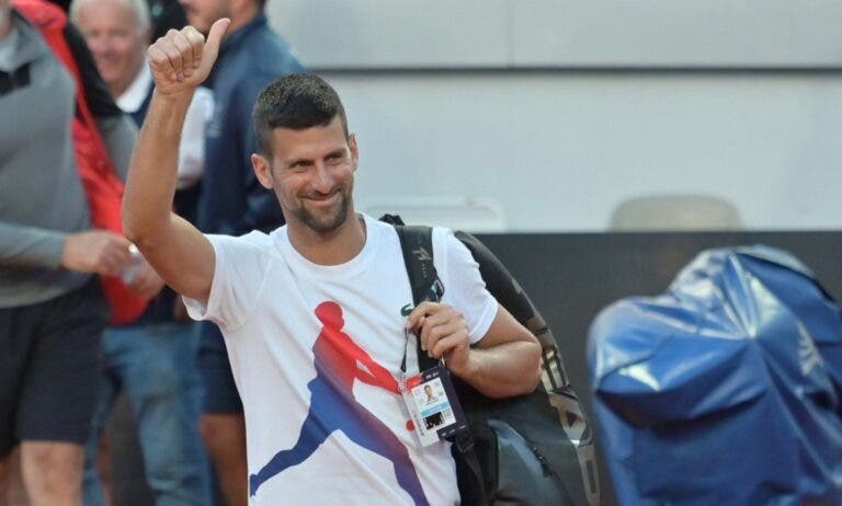 Djokovic já está em Roma e com vontade de brilhar