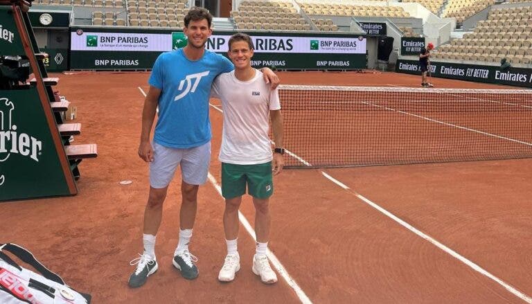 Thiem e Schwartzman juntos em Roland Garros pela última vez: “Vamos tentar”