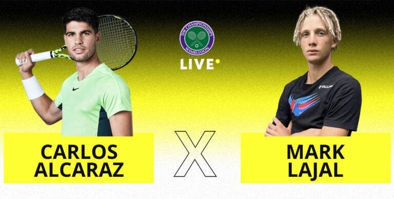[AO VIVO] Acompanhe Alcaraz x Lajal em Wimbledon em tempo real