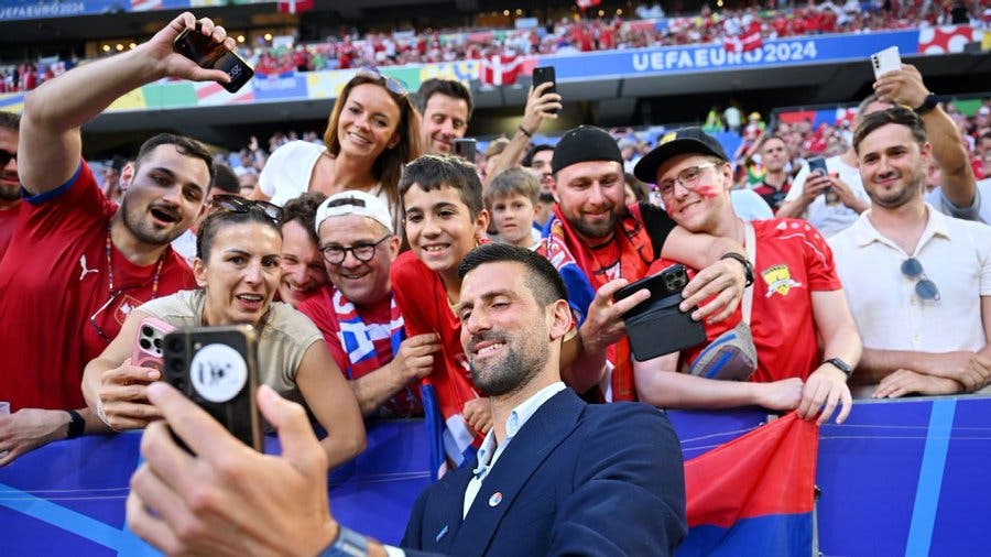 [VÍDEO] Djokovic deixou Wimbledon por algumas horas para apoiar a Sérvia na Euro 2024