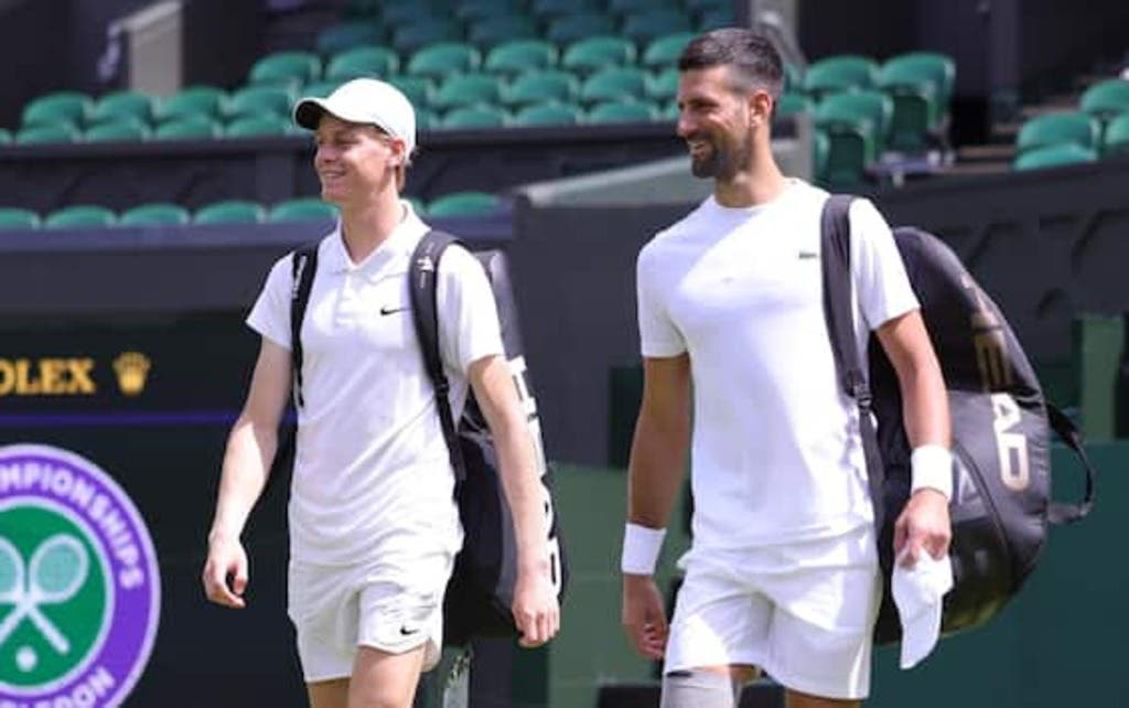 [VÍDEO] Djokovic e Sinner treinam juntos em Wimbledon