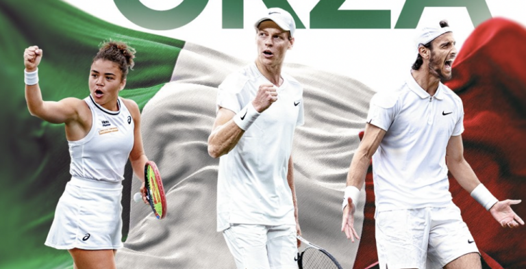 Sinner, Musetti e Paolini fazem história para o tênis italiano em Wimbledon