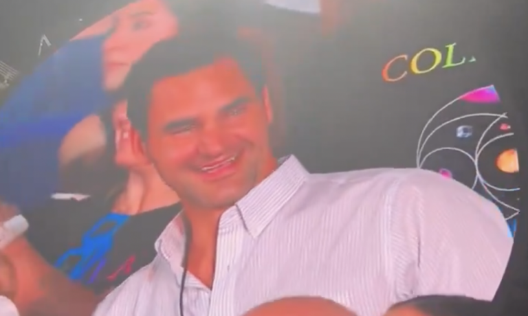 [VÍDEO] Federer foi visto no show do Coldplay e recebeu dedicatória