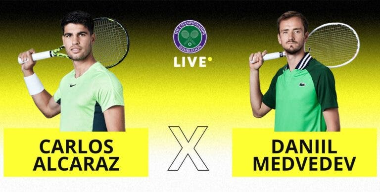 [AO VIVO] Acompanhe Alcaraz x Medvedev em Wimbledon em tempo real