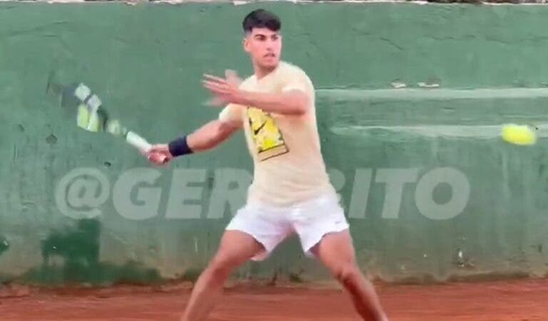 [VÍDEO] Alcaraz está de volta ao saibro poucos dias depois do título em Wimbledon