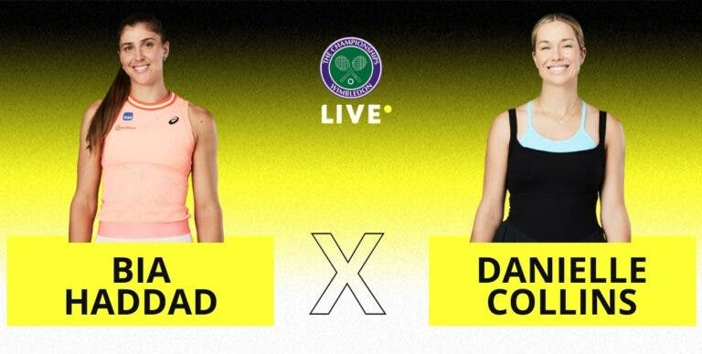 [AO VIVO] Acompanhe Bia Haddad x Collins em Wimbledon em tempo real