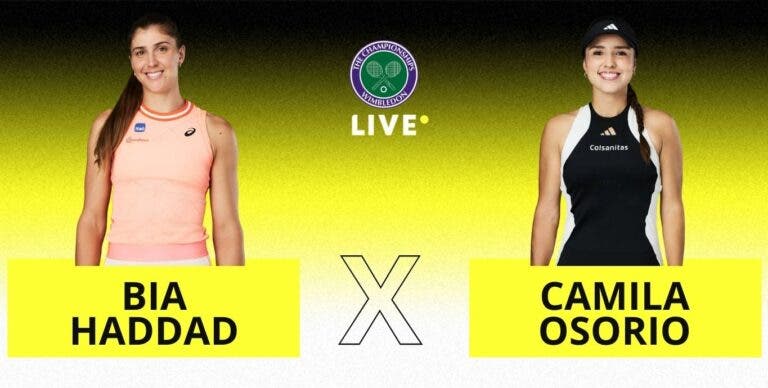 [AO VIVO] Acompanhe Bia Haddad x Osorio em Wimbledon em tempo real
