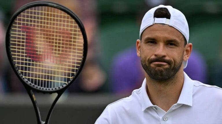 Dimitrov vai ficar ‘algum tempo’ parado após se lesionar em Wimbledon