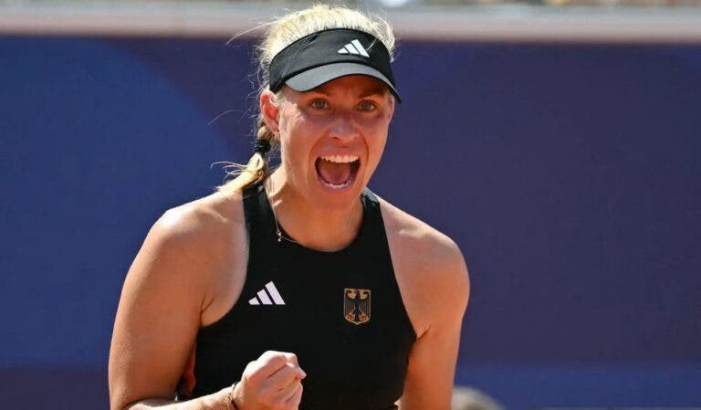 Kerber brilha  no último torneio da carreira e aproxima-se das medalhas em Paris 2024