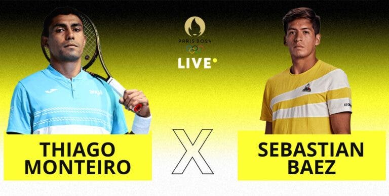 [AO VIVO] Acompanhe Thiago Monteiro x Baez em Paris 2024 em tempo real