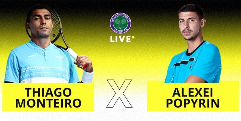 [AO VIVO] Acompanhe Thiago Monteiro x Popyrin em Wimbledon em tempo real