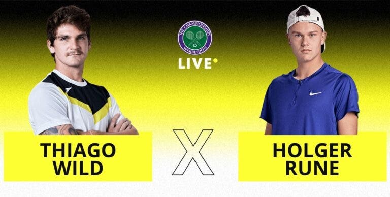 [AO VIVO] Acompanhe Thiago Wild x Rune em Wimbledon em tempo real
