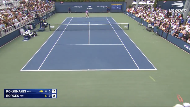 [VÍDEO] Nuno Borges até saiu da tela para disparar um winner incrível no US Open