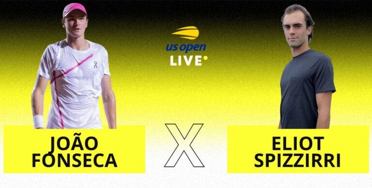 [AO VIVO] Acompanhe João Fonseca x Spizzirri pelo US Open em tempo real