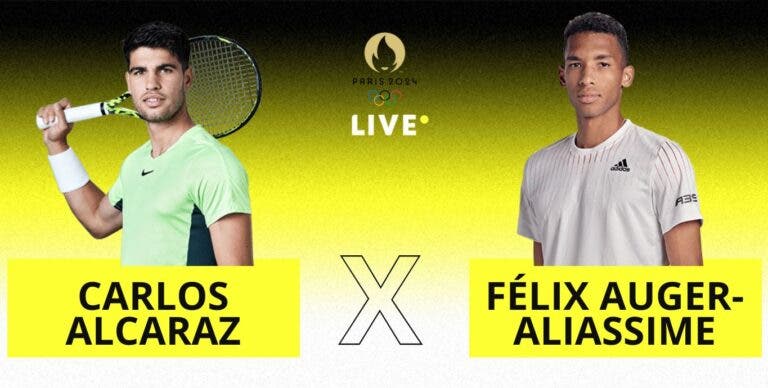 [AO VIVO] Acompanhe Alcaraz x Auger-Aliassime nos Jogos Olímpicos em tempo real