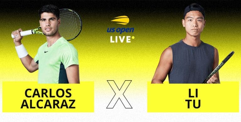 [AO VIVO] Acompanhe Alcaraz x Li Tu no US Open em tempo real