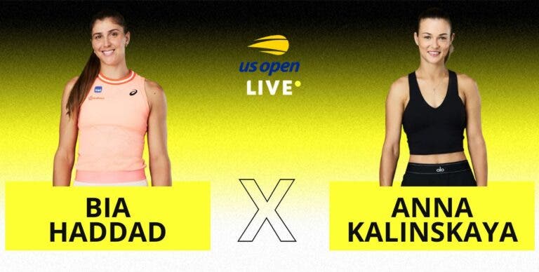 [AO VIVO] Acompanhe Bia Haddad x Kalinskaya no US Open em tempo real