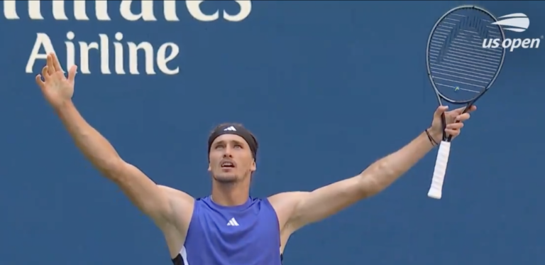 [VÍDEO] Zverev perdeu, mas disparou um ‘banana shot’ inacreditável no US Open