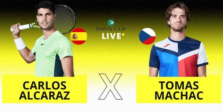 [AO VIVO] Acompanhe Alcaraz x Machac pela Davis Cup Finals em tempo real