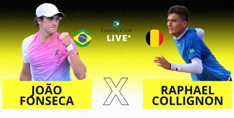 [AO VIVO] Acompanhe João Fonseca x Collignon pela Davis Cup Finals em tempo real