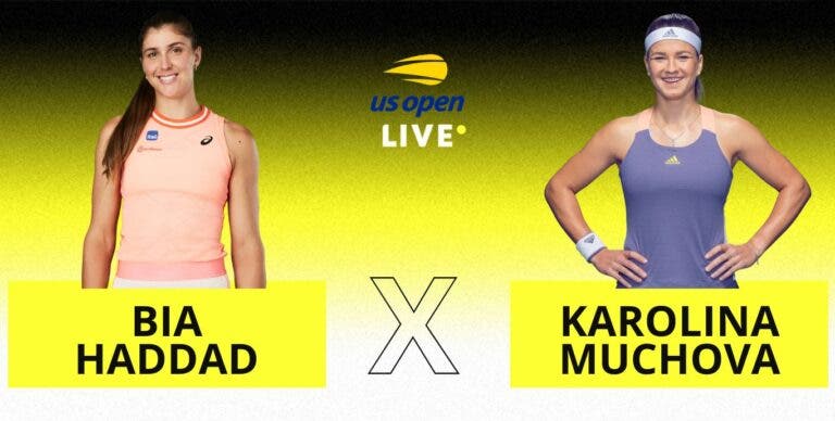 [AO VIVO] Acompanhe Bia Haddad x Muchova no US Open em tempo real