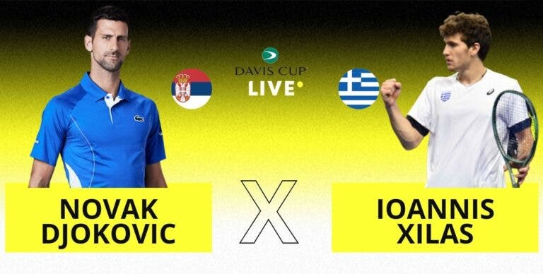 [AO VIVO] Acompanhe Djokovic no duelo Sérvia x Grécia pela Copa Davis em tempo real