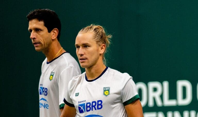 Rafael Matos e Marcelo Melo salvam match point, e Brasil vence primeira no Finals da Copa Davis