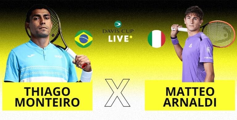 [AO VIVO] Acompanhe Thiago Monteiro x Arnaldi pela Davis Cup Finals em tempo real