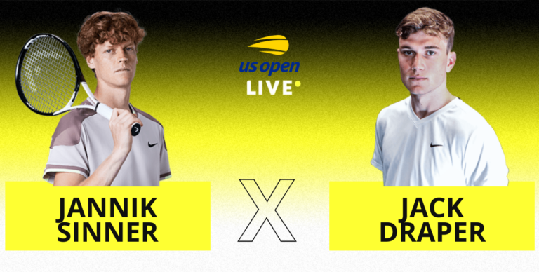 [AO VIVO] Acompanhe Sinner x Draper no US Open em tempo real