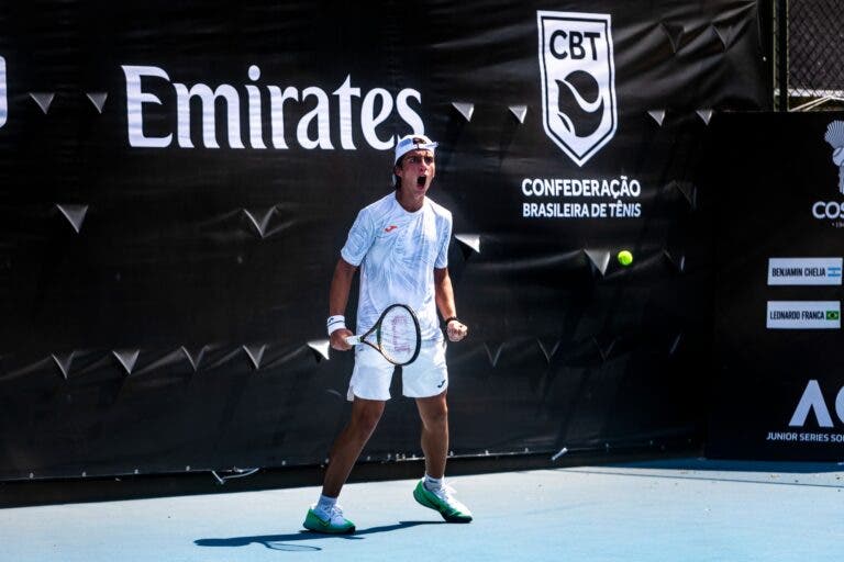 Leonardo Storck vence principal favorito e está na semi do Australian Open Junior Series South America