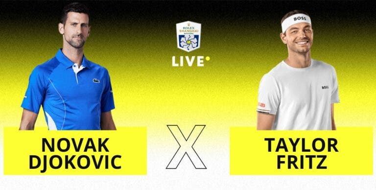 [AO VIVO] Acompanhe Djokovic x Fritz em Shanghai em tempo real