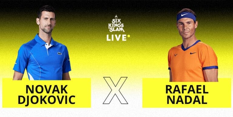 [AO VIVO] Acompanhe Djokovic x Nadal no Six Kings Slam ao vivo hoje