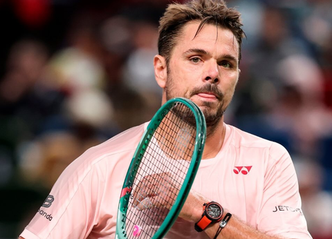 Foto van Roger Federer  & zijn vriend Stan Wawrinka