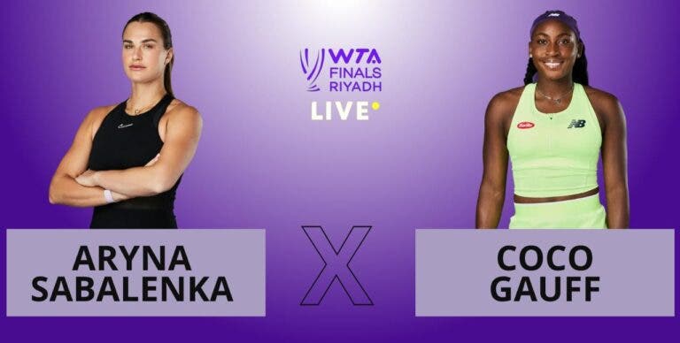 [AO VIVO] Acompanhe Sabalenka x Gauff no WTA Finals em tempo real