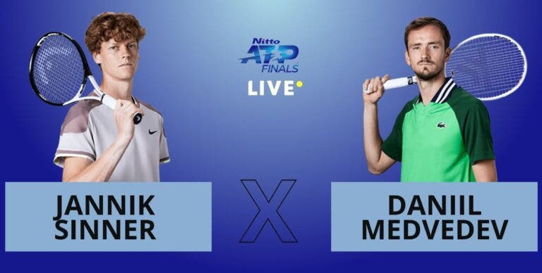 [AO VIVO] Acompanhe Sinner x Medvedev no ATP Finals em tempo real