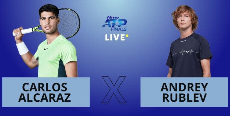 [AO VIVO] Acompanhe Alcaraz x Rublev no ATP Finals em tempo real