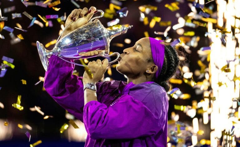 [VÍDEO] O efusivo festejo de Gauff após vencer o WTA Finals de forma épica