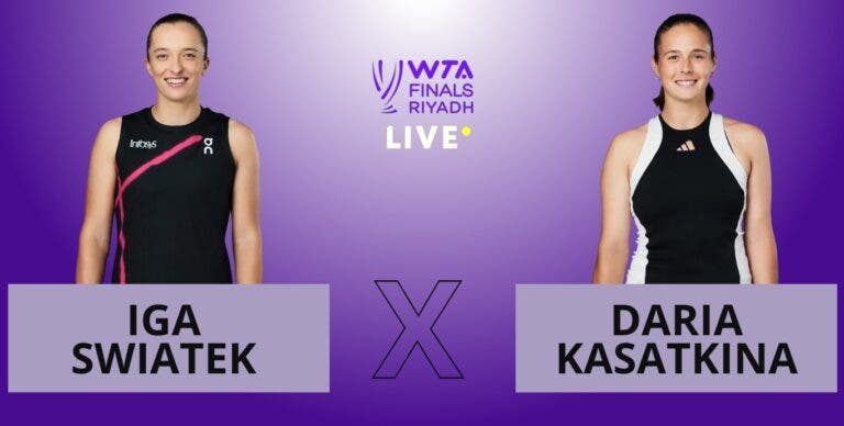 [AO VIVO] Acompanhe Swiatek x Kasatkina no WTA Finals em tempo real