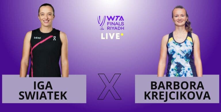 [AO VIVO] Acompanhe Swiatek x Krejcikova no WTA Finals em tempo real