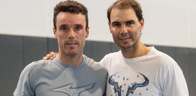 Nadal e Bautista Agut estão juntos se preparando para a Copa Davis