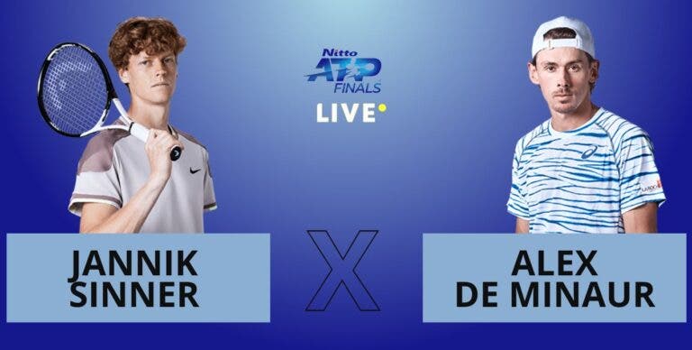 [AO VIVO] Acompanhe Sinner x De Minaur no ATP Finals em tempo real